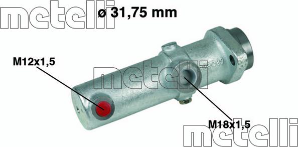 Metelli 05-0151 - Главный тормозной цилиндр autodnr.net