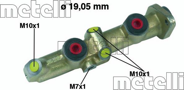 Metelli 05-0155 - Головний гальмівний циліндр autocars.com.ua