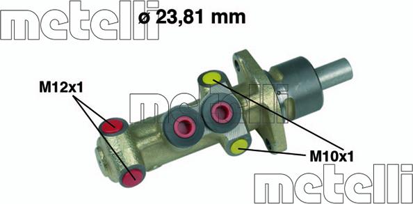 Metelli 05-0223 - Главный тормозной цилиндр avtokuzovplus.com.ua