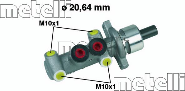 Metelli 05-0245 - Главный тормозной цилиндр avtokuzovplus.com.ua