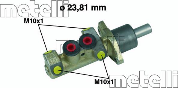 Metelli 05-0253 - Главный тормозной цилиндр avtokuzovplus.com.ua