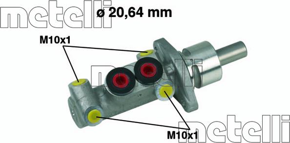 Metelli 05-0277 - Головний гальмівний циліндр autocars.com.ua