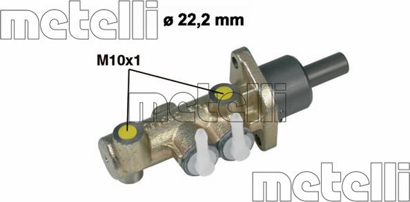 Metelli 05-0279 - Головний гальмівний циліндр autocars.com.ua