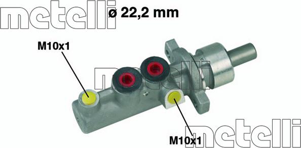 Metelli 05-0348 - Главный тормозной цилиндр avtokuzovplus.com.ua