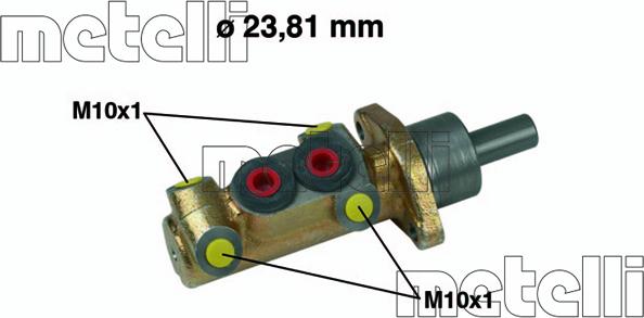 Metelli 05-0419 - Головний гальмівний циліндр autocars.com.ua