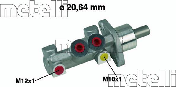 Metelli 05-0420 - Головний гальмівний циліндр autocars.com.ua