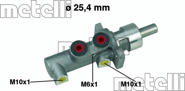 Metelli 05-0447 - Главный тормозной цилиндр avtokuzovplus.com.ua