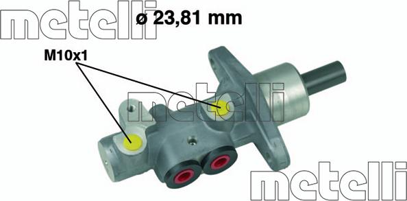 Metelli 05-0490 - Главный тормозной цилиндр avtokuzovplus.com.ua