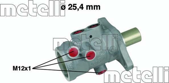 Metelli 05-0555 - Главный тормозной цилиндр avtokuzovplus.com.ua