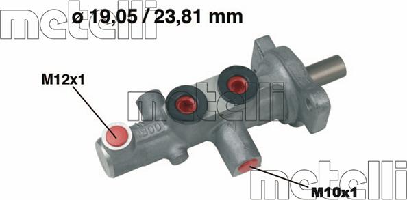 Metelli 05-0621 - Главный тормозной цилиндр autodnr.net