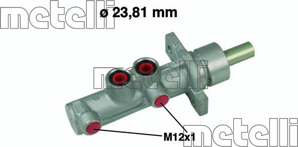 Metelli 05-0633 - Головний гальмівний циліндр autocars.com.ua