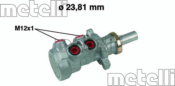 Metelli 05-0640 - Главный тормозной цилиндр avtokuzovplus.com.ua