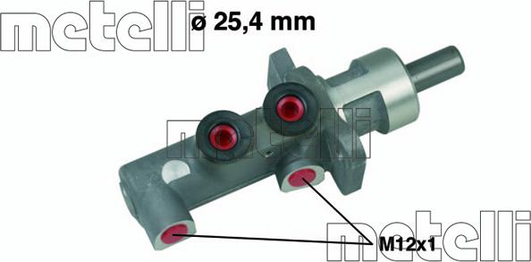 Metelli 05-0643 - Главный тормозной цилиндр avtokuzovplus.com.ua