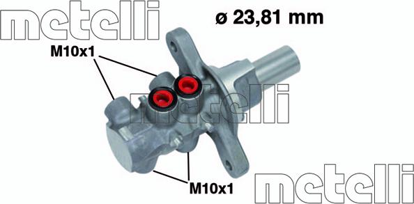 Metelli 05-0678 - Главный тормозной цилиндр avtokuzovplus.com.ua