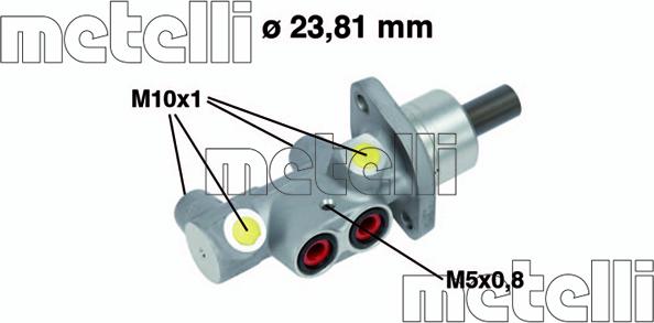 Metelli 05-0704 - Главный тормозной цилиндр avtokuzovplus.com.ua