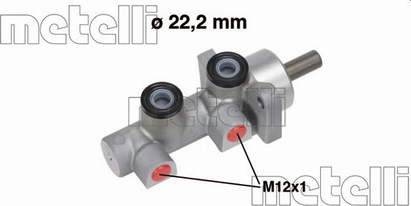 Metelli 05-0723 - Главный тормозной цилиндр avtokuzovplus.com.ua