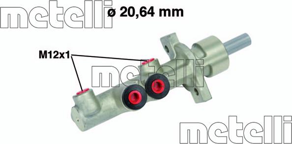 Metelli 05-0741 - Главный тормозной цилиндр avtokuzovplus.com.ua