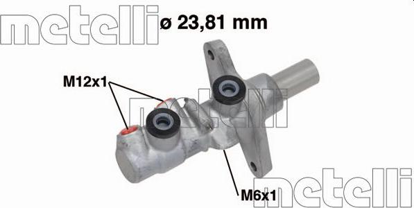 Metelli 05-0742 - Главный тормозной цилиндр avtokuzovplus.com.ua