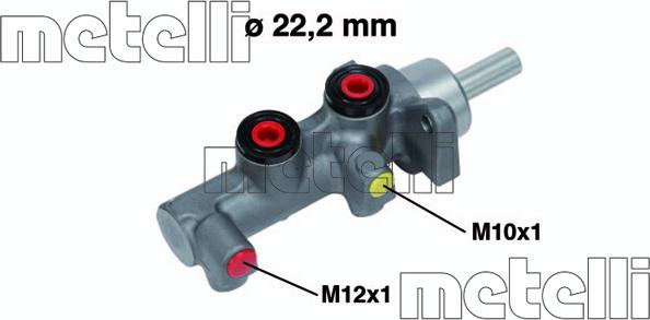 Metelli 05-0755 - Главный тормозной цилиндр avtokuzovplus.com.ua