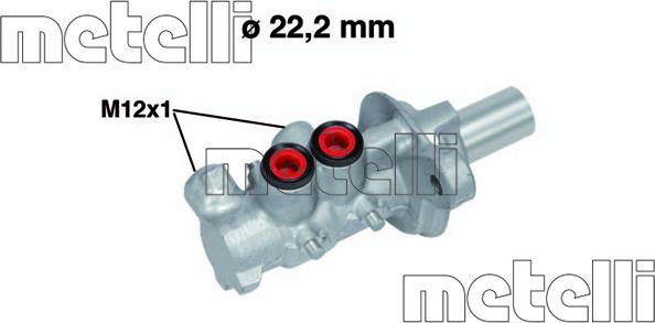 Metelli 05-0757 - Головний гальмівний циліндр autocars.com.ua