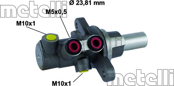 Metelli 05-0794 - Главный тормозной цилиндр avtokuzovplus.com.ua