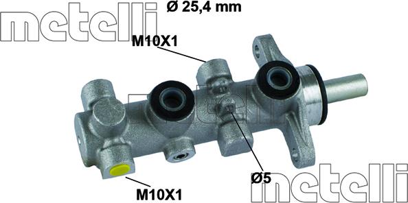 Metelli 05-0803 - Главный тормозной цилиндр avtokuzovplus.com.ua