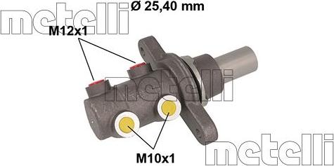 Metelli 05-0868 - Главный тормозной цилиндр avtokuzovplus.com.ua