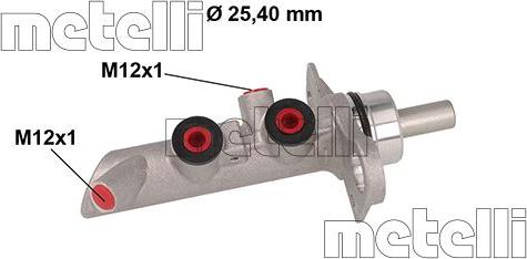 Metelli 05-0891 - Главный тормозной цилиндр avtokuzovplus.com.ua