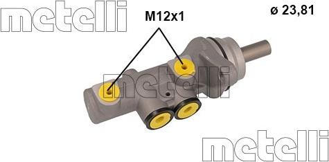 Metelli 05-1142 - Главный тормозной цилиндр autodnr.net