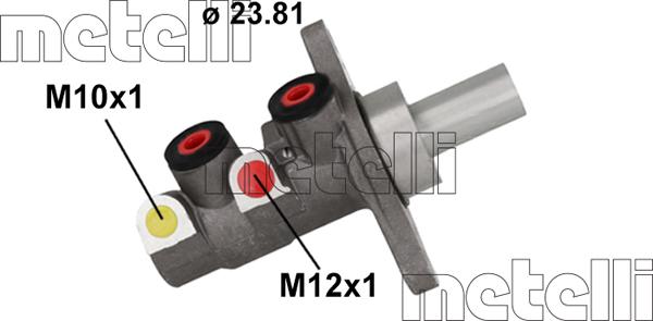 Metelli 05-1146 - Главный тормозной цилиндр avtokuzovplus.com.ua