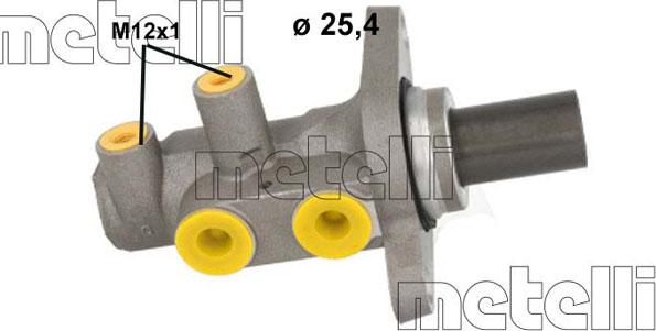 Metelli 05-1176 - Главный тормозной цилиндр avtokuzovplus.com.ua