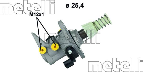 Metelli 05-1244 - Головний гальмівний циліндр autocars.com.ua