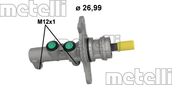 Metelli 05-1270 - Главный тормозной цилиндр autodnr.net