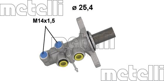 Metelli 05-1274 - Главный тормозной цилиндр avtokuzovplus.com.ua