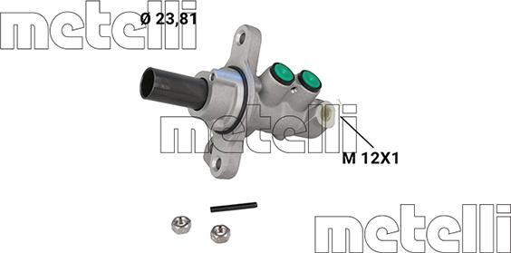 Metelli 05-1294 - Головний гальмівний циліндр autocars.com.ua