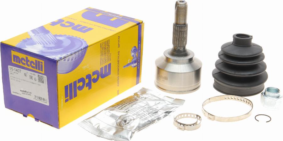 Metelli 15-1407 - Шарнирный комплект, ШРУС, приводной вал avtokuzovplus.com.ua