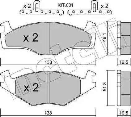 BOSCH 986468870 - Гальмівні колодки, дискові гальма autocars.com.ua