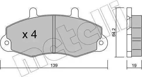 Intelli D837EI - Гальмівні колодки, дискові гальма autocars.com.ua