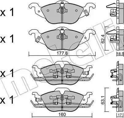 RIDER RD.3323.DB1351 - Тормозные колодки, дисковые, комплект avtokuzovplus.com.ua