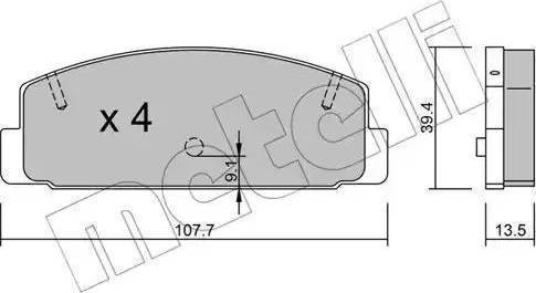 Sangsin Brake SP2028 - Гальмівні колодки, дискові гальма autocars.com.ua