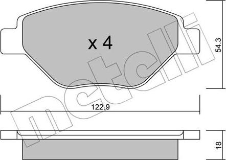 Metelli 22-0543-0 - Масляний фільтр autocars.com.ua