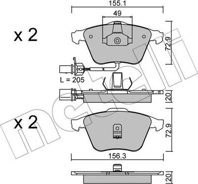 Metelli 22-0549-0 - Масляный фильтр avtokuzovplus.com.ua