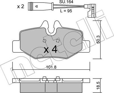 Metelli 22-0576-0K - Масляний фільтр autocars.com.ua