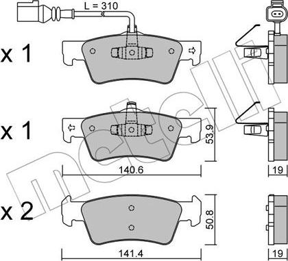 Metelli 22-0661-1 - Масляний фільтр autocars.com.ua