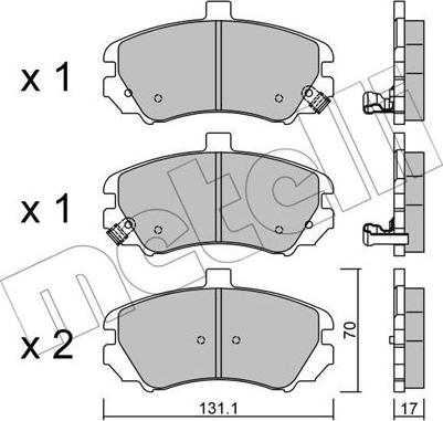 Girling 6134319 - Тормозные колодки, дисковые, комплект avtokuzovplus.com.ua