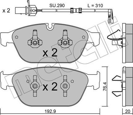 Metelli 22-0954-0K - Масляний фільтр autocars.com.ua