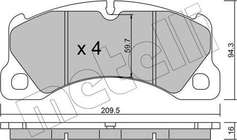 Metelli 22-0957-0 - Масляний фільтр autocars.com.ua