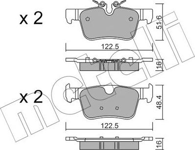 Metelli 22-1121-0 - Масляный фильтр avtokuzovplus.com.ua