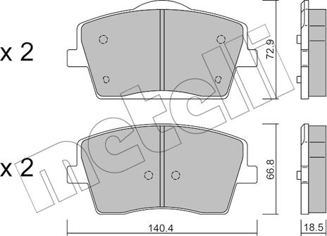 Metelli 22-1186-0 - Масляний фільтр autocars.com.ua