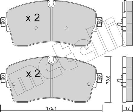 BENDIX BPD2356 - Гальмівні колодки, дискові гальма autocars.com.ua